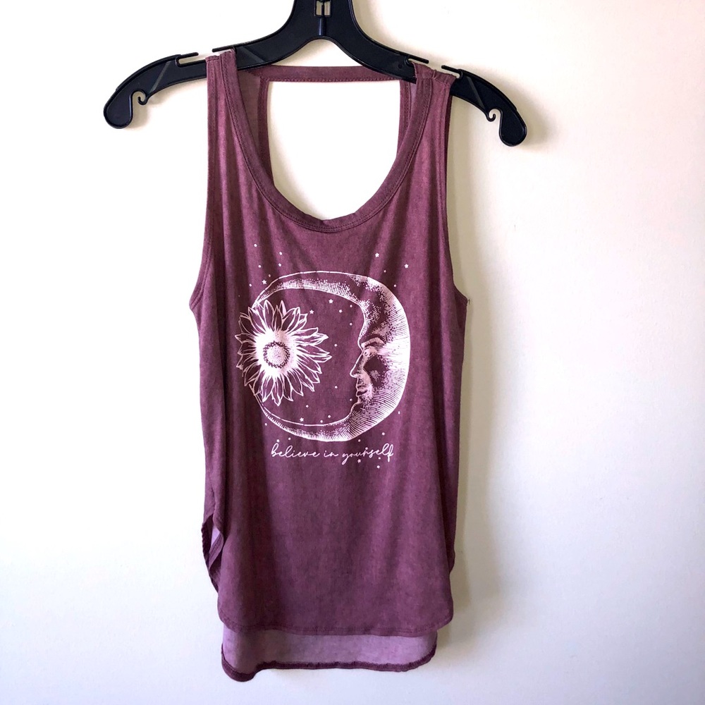 Moon sunflower tank top